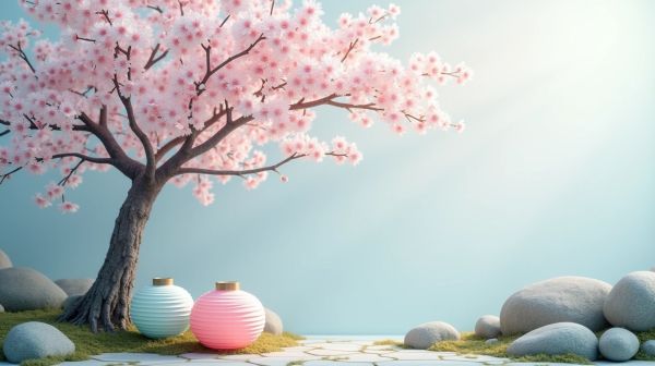 Inspiration japonaise : le cerisier en fleurs dans la décoration