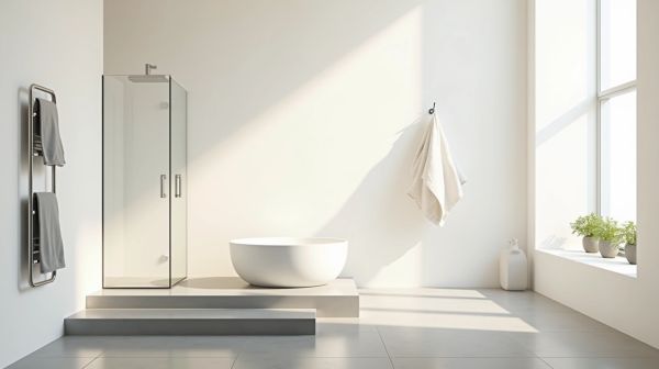 L'impact d'un porte-serviette mural inox sur le style de votre salle de bain