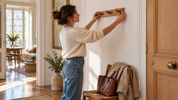 Top solutions pour fixez un porte manteau mural sans trou